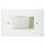 Easy Mount Low Voltage Cable Recessed Wall Plate, Slim Fit - Lite Almond Easy Mount Low Voltage Cable Recessed Wall Plate, Slim Fit - Lite Almond