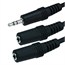 6ft 3.5mm Stereo Plug/Two 3.5mm Stereo Jack Cable - Black 6ft 3.5mm Stereo Plug/Two 3.5mm Stereo Jack Cable - Black