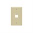 Wall Plate for Keystone, 1 Hole - Ivory Wall Plate for Keystone, 1 Hole - Ivory