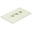Wall Plate for Keystone, 3 Hole - Ivory Wall Plate for Keystone, 3 Hole - Ivory