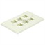 Wall Plate for Keystone, 6 Hole - Ivory Wall Plate for Keystone, 6 Hole - Ivory