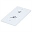 Wall Plate Jacks 8P8C Double - Smooth Type Wall Plate Jacks 8P8C Double - Smooth Type