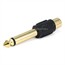 6.35mm (1/4 Inch) Mono Plug to RCA Jack Adapter - Gold Plated (Yellow plastic center) 6.35mm (1/4 Inch) Mono Plug to RCA Jack Adapter - Gold Plated (Yellow plastic center)