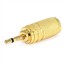 Metal 2.5mm Mono Plug to 3.5mm Stereo Jack Adapter - Gold Plated Metal 2.5mm Mono Plug to 3.5mm Stereo Jack Adapter - Gold Plated
