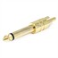 Metal 6.35mm (1/4 Inch) Mono Plug to RCA Plug Adapter - Gold Plated Metal 6.35mm (1/4 Inch) Mono Plug to RCA Plug Adapter - Gold Plated