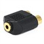 3.5mm Mono Jack to 2 RCA Jack Splitter Adapter - Gold Plated 3.5mm Mono Jack to 2 RCA Jack Splitter Adapter - Gold Plated
