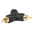 RCA Plug to 2 RCA Plug Splitter Adapter - Gold Plated (Flower Type) RCA Plug to 2 RCA Plug Splitter Adapter - Gold Plated (Flower Type)