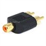 RCA Jack to 2 RCA Plug Splitter Adapter - Gold Plated RCA Jack to 2 RCA Plug Splitter Adapter - Gold Plated