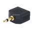 3.5mm Mono Plug to 2 x 3.5mm Mono Jack Splitter Adapter - Gold Plated 3.5mm Mono Plug to 2 x 3.5mm Mono Jack Splitter Adapter - Gold Plated