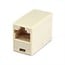 RJ-45 8P8C Straight Inline Coupler - Beige RJ-45 8P8C Straight Inline Coupler - Beige