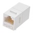 Cat5e Inline Coupler Type Keystone Jack - White Cat5e Inline Coupler Type Keystone Jack - White