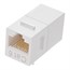 Cat6 Inline Coupler Type Keystone Jack - White Cat6 Inline Coupler Type Keystone Jack - White