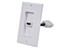 Two-Piece Inset Wall Plate with 4 Inch Built-in Flexible High Speed HDMI® Cable With Ethernet - Single Port (1P) - White Two-Piece Inset Wall Plate with 4 Inch Built-in Flexible High Speed HDMI® Cable With Ethernet - Single Port (1P) - White