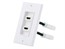 Two-Piece Inset Wall Plate with 4 Inch Built-in Flexible High Speed HDMI® Cable With Ethernet - Dual Port (2P) Two-Piece Inset Wall Plate with 4 Inch Built-in Flexible High Speed HDMI® Cable With Ethernet - Dual Port (2P)