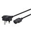 6ft 18AWG England Power Cord Cable - H05VV-F NEMA C13 - Black 6ft 18AWG England Power Cord Cable - H05VV-F NEMA C13 - Black