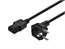 6ft 18AWG European Power Cord Cable - H05VV-F NEMA C13 - Black 6ft 18AWG European Power Cord Cable - H05VV-F NEMA C13 - Black
