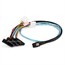 1m 28AWG Internal Mini SAS 36pin (SFF-8087) Male to SAS 29pin Female & 4pin Power (SFF-8482) Cable - Black 1m 28AWG Internal Mini SAS 36pin (SFF-8087) Male to SAS 29pin Female & 4pin Power (SFF-8482) Cable - Black