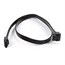 24inch SATA 6Gbps Cable w/Locking Latch (90 Degree to 180 Degree) - Black 24inch SATA 6Gbps Cable w/Locking Latch (90 Degree to 180 Degree) - Black