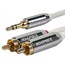 6ft Designed for Mobile 3.5mm Stereo Male to RCA Stereo Male (Gold Plated) - White 6ft Designed for Mobile 3.5mm Stereo Male to RCA Stereo Male (Gold Plated) - White