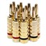 5 PAIRS Of High-Quality Gold Plated Speaker Banana Plugs, Closed Screw Type 5 PAIRS Of High-Quality Gold Plated Speaker Banana Plugs, Closed Screw Type