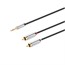 6ft Designed for Mobile 3.5mm Stereo Male to RCA Stereo Male (Gold Plated) - Black 6ft Designed for Mobile 3.5mm Stereo Male to RCA Stereo Male (Gold Plated) - Black
