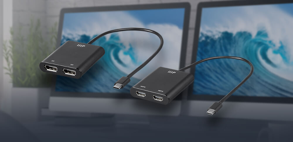USB-C 4K@30Hz Video Dual Display Adapters
