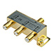 PREMIUM 3 way Coax Cable Splitter F type Screw - 5~2400 MHz (for Video VCR Cable TV antenna)