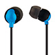 Image of Enhanced Bass Earphones with Built-in Microphone and Play/Pause Controls - Blue