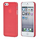 Product image for Ultra Thin Cover for <font color=red>iPhone® 5</font> - Tinted Red