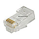 Product image for Cat6 Plug Solid W/Insert 50U 100pcs/Bag
