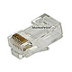 Product image for Cat6 Plug Stranded W/Insert 50U 100pcs/Bag