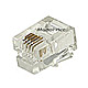 Product image for RJ11 6P4C Plug Flat Stranded 50Pcs/Bag