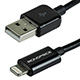 Product image for 6ft MFi Certified <font color=red>Lightning</font> to USB Charge/ Sync Cable for iPadŽ, iPhoneŽ, and iPodŽ - Black