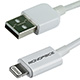Product image for 6ft MFi Certified <font color=red>Lightning</font> to USB Charge/ Sync Cable for iPadŽ, iPhoneŽ, and iPodŽ - White