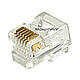 Product image for RJ12 6P6C Plug Round Stranded 50Pcs/Bag