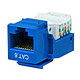 Image of Cat6 RJ-45 Toolless Keystone - Blue