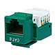 Image of Cat6 RJ-45 Toolless Keystone - Green