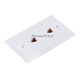 Product image for Wall Plate Jacks 6P4C Double