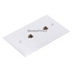 Product image for Wall Plate Jacks 6P6C Double