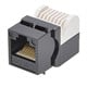 Image of Cat5E RJ-45 Toolless Keystone Jack in Black