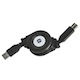 USB 3.0 Retractable Cable - A Male to B Male - 3 Ft
