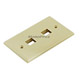 Product image for Wall Plate for Keystone, 2 Hole - Ivory
