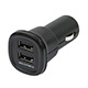 2 Port USB Car Charger 4.8A - Black