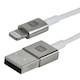 Image of 4.5ft MFi Certified Lightning™ to USB Charge/ Sync Cable for iPad®, iPhone®, and iPod® (Zn-Alloy Metal Housing) - White