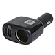 Port Saver Dual USB Car Charger for iPhone® and Other Mobile Devices - Black