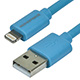 Image of 6ft MFi Certified Lightning™ to USB Charge/ Sync Cable for iPad®, iPhone®, and iPod® - Blue