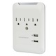 Image of 3 Outlet Power Surge Protector Wall Tap w/ 2 USB Ports 3.4A - 540 Joules