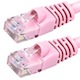 25FT FLEXboot Series 24AWG Cat5e 350MHz UTP Bare Copper Ethernet Network Cable - Pink