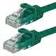 2FT FLEXboot Series 24AWG Cat5e 350MHz UTP Bare Copper Ethernet Network Cable - Green