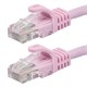 30FT FLEXboot Series 24AWG Cat5e 350MHz UTP Bare Copper Ethernet Network Cable - Pink